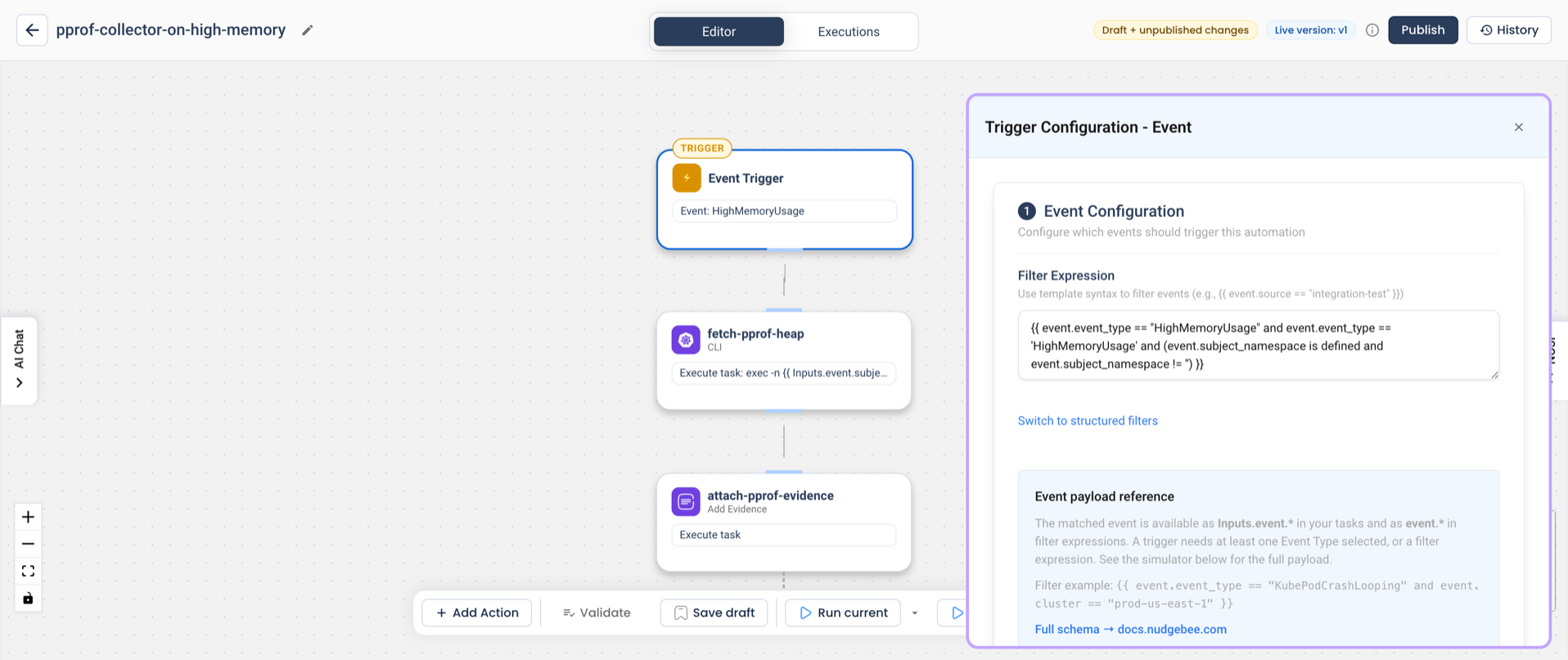 Trigger Configuration - Event